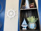 White Decorative Ship Wheel 12""