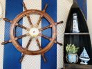 Deluxe Class Wood and Brass Decorative Ship Wheel 36""