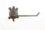 Cast Iron Decorative Turtle Toilet Paper Holder 10"