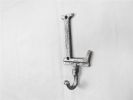 Rustic Silver Cast Iron Letter L Alphabet Wall Hook 6""