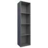 Book Cabinet/TV Cabinet Gray 14.2"x11.8"x56.3" Engineered Wood