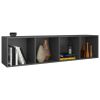 Book Cabinet/TV Cabinet Gray 14.2"x11.8"x56.3" Engineered Wood