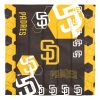 Padres OFFICIAL MLB "Hexagon" Full/Queen Comforter & Shams Set; 86" x 86"