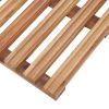 Bath Mats 2 pcs Solid Acacia Wood 22"x14.6"