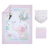 Garden Pink 3 Piece Nursery Crib Bedding Set