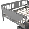Full size Daybed with Two Drawers, Wood Slat Support