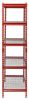Muscle Rack Red 60"W x 24"D x 72"H 5-Shelf Steel Shelf Unit