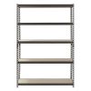 Muscle Rack 48"W x 18"D x 72"H 5-Shelf Steel Freestanding Shelves, Silver