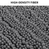 Bath Mat Rug; Bathroom Rug; Bath Mat Non-Slip; Soft Chenille Shower Mats for Bathroom; Super Water Absorbent; Machine Washable; (Dark gray; 40" x 60")