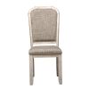 Taupe Upholstered Side Chair (RTA ) - Set of 2 Traditional, Rustic White