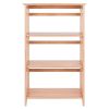 Wood Mission 3-Section Foldable Shelf, Natural Finish