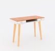 Modern Simple Style Solid Wood Computer Desk,Home Office Writing Desk,Study Table with Drawers