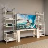 WTZ Bookshelf; Ladder Shelf; 5 Tier Bamboo Bookcase; Modern Open Book Case for Bedroom; Living Room;
