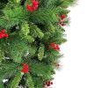 7.4 ft Upside Down Green Christmas Tree Hinged Spruce Full Tree 1500 branch tips
