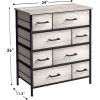 Bedroom 8 Drawer Fabric Dressing Table - Portable Vertical Wardrobe