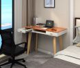 Modern Simple Style Solid Wood Computer Desk,Home Office Writing Desk,Study Table with Drawers