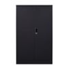 Folding file cabinet Black