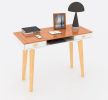 Modern Simple Style Solid Wood Computer Desk,Home Office Writing Desk,Study Table with Drawers