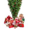 7.4 ft Upside Down Green Christmas Tree Hinged Spruce Full Tree 1500 branch tips