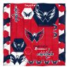 Capitals OFFICIAL NHL "Hexagon" Full/Queen Comforter & Shams Set; 86" x 86"