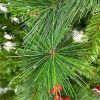 7.4 ft Upside Down Green Christmas Tree Hinged Spruce Full Tree 1500 branch tips