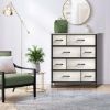 Bedroom 8 Drawer Fabric Dressing Table - Portable Vertical Wardrobe
