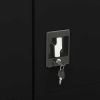 Locker Cabinet Black 35.4"x15.7"x70.9" Steel