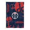 Wizards OFFICIAL NBA "Hexagon" Twin Comforter & Sham Set; 64" x 86"