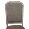Taupe Upholstered Side Chair (RTA ) - Set of 2 Traditional, Rustic White