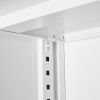 Folding file cabinet White