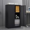Folding file cabinet Black