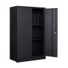 Folding file cabinet Black