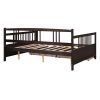 Full Size Daybed Wood Bed with Two Drawers; Espresso(OLD SKU:LP000058AAP)