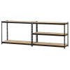 60" W x 72" H x 24" D 5-Tier Steel Freestanding Garage Shelf