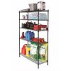 Heavy Duty 5 Tier Wire Shelf, Black, 3000 lb Capacity