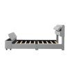 Full Size Upholstery Platform Bed with Storage Headboard and Footboard,Support Legs