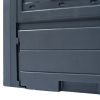 Garden Composter Gray 23.6"x23.6"x28.7" 68.7 gal