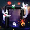 Halloween Outdoor Spoof Tree Monster Ghost Blow Up Yard Decoration W/ Built-In Led Lights