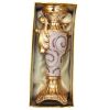 Ambrose Gold Plated Crystal Embellished Ceramic Candlestick Holder (6 In. x 4