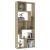 Book Cabinet Sonoma Oak 26.4"x9.4"x63.4" Engineered Wood