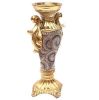 Ambrose Gold Plated Crystal Embellished Ceramic Candlestick Holder (6 In. x 4