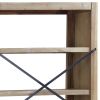 4-Tier Bookcase 31.5"x11.8"x43.3" Solid Wood Acacia