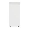 Ventus Bathroom Storage Cabinet; Liftable Top; One Drawer -White