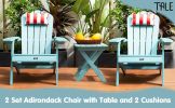 TALE Adirondack Chair Backyard Furniture Painted Seat Pillow