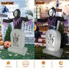 8ft Garden 3pcs LED String Lights Grim Reaper and Grave Inflatable Halloween Decoration