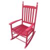 Wooden Porch Rocker Chair Red