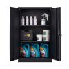 Folding file cabinet Black