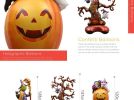 3 Pieces Halloween Balloons Halloween Pumpkin Witch Skeleton Ghost Bat Balloon for Halloween Party Decorations Supplies