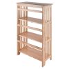 Wood Mission 3-Section Foldable Shelf, Natural Finish