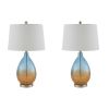 Cortina Ombre Glass Table Lamp; Set of 2